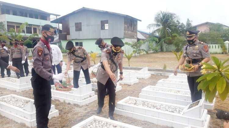 Untuk Mengenang Para Pahlawan Polres Pelabuahan Belawan Pimin Jiarah