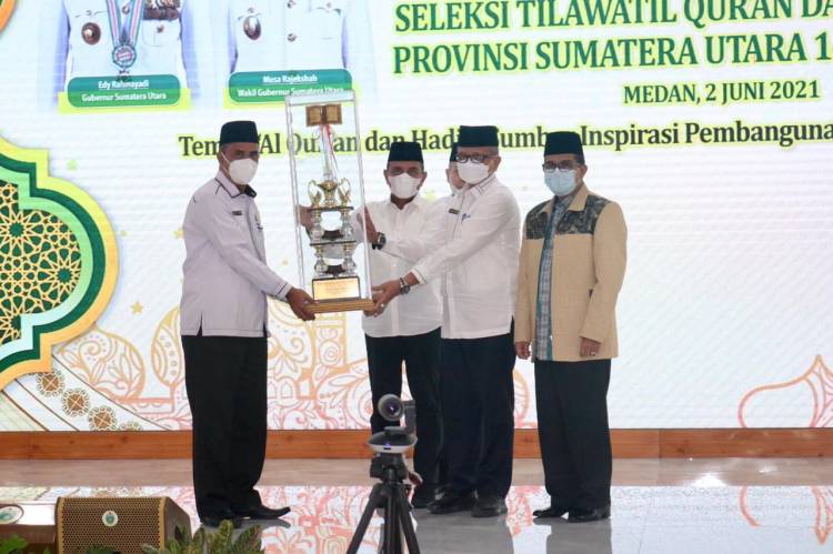 Medan Kembali Raih Gelar Juara Umum pada STQH XVII Sumut 2021