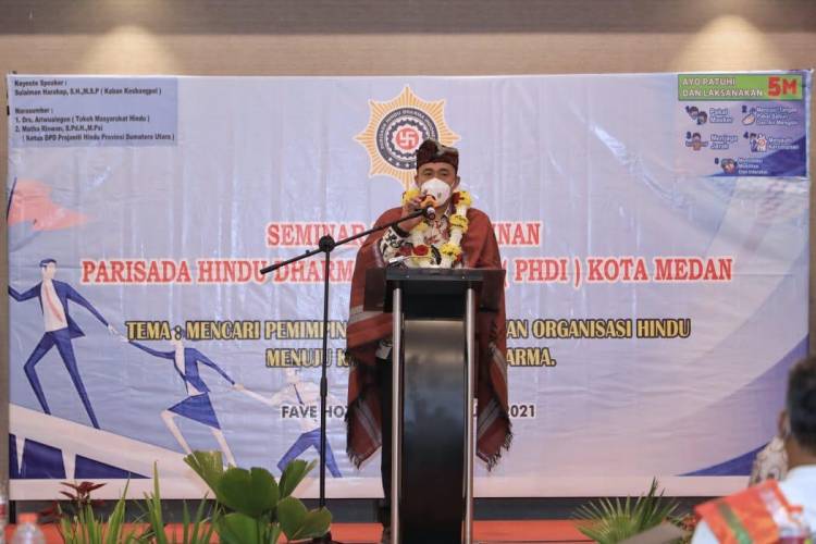 Pemko Medan Berharap Seminar Kepemimpinan akan melahiran Pemimpin terbaik untuk Organisasi Hindu