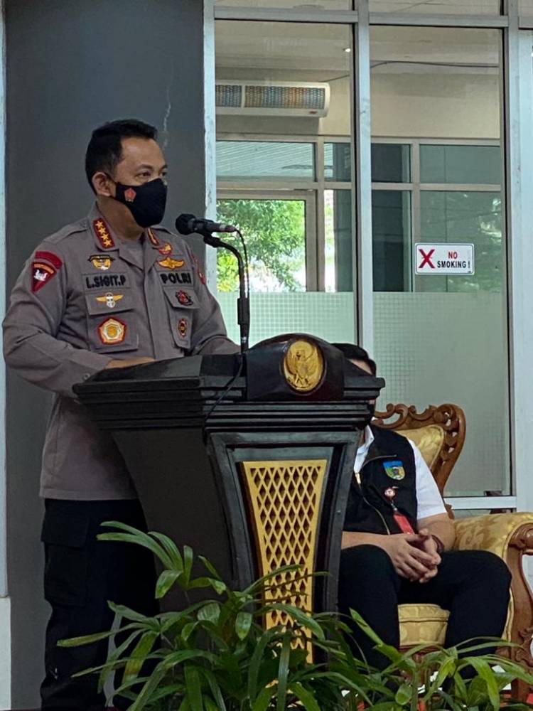 Pasca Libur Lebaran, Kapolri dan Panglima TNI Upayakan Tekan Angka Covid-19 di Kediri