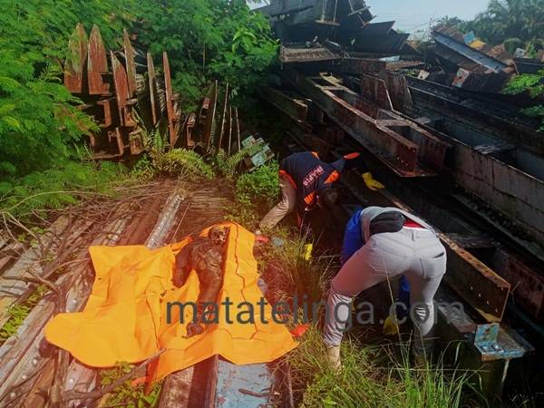 Pegawai PT KAI Kisaran Temukan Kerangka Manusia Dekat Tumpukan Besi KA