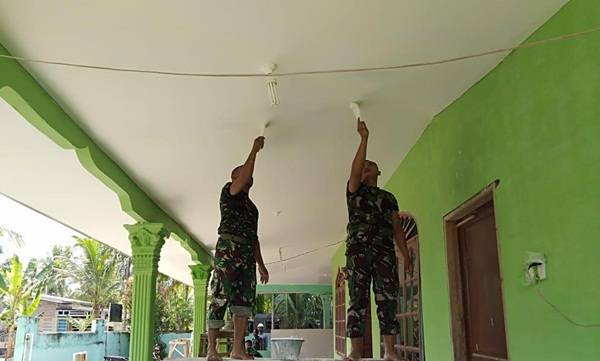 Renovasi Masjid Al Muttaqin, Satgas TMMD 111 Kodim DS: Kerjaan Lancar, Pahala Dapat