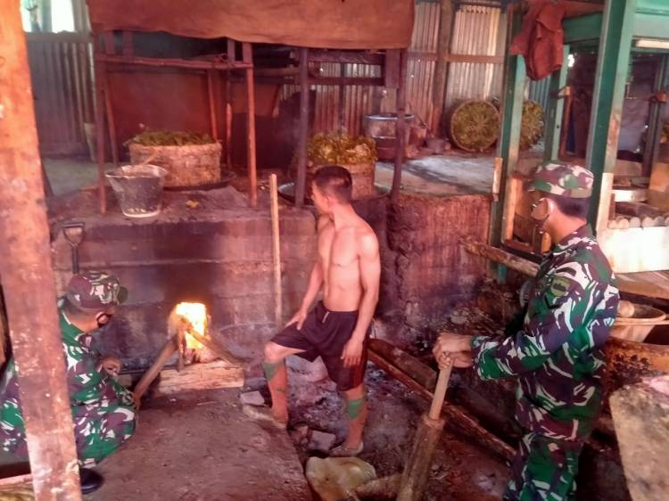 Satgas TMMD/N ke 111 Kodim 0306/50 Kota Dan Dinas Perikanan Laksanakan Penyuluhan
