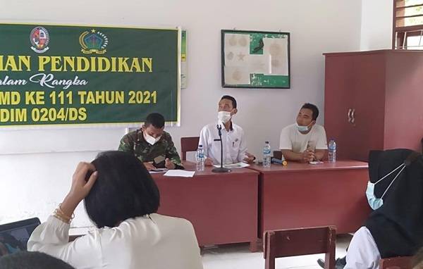 Binluh Pendidikan, Upaya Satgas TMMD Kodim 0204/DS Kembangkan Kreativitas Belajar