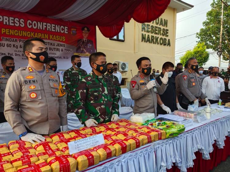 2000 Butir Pil Ekstasi dan 60 Kg Sabu  Berhasil Digagalkan Polres Labuhan Batu