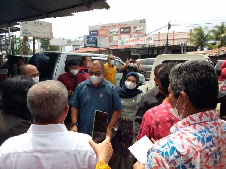 Sidak Anggota DPRD Sumut di Lokasi Pekerjaan Parit Rengas Pulau, Ini Temuannya