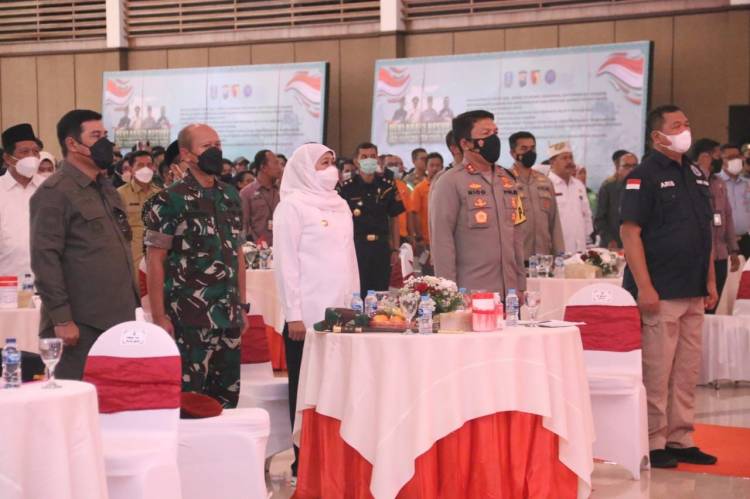 Forkopimda Jatim dan Stakeholder Terkait Deklarasikan Besuki Anti Narkoba dan Cinta NKRI di Jember