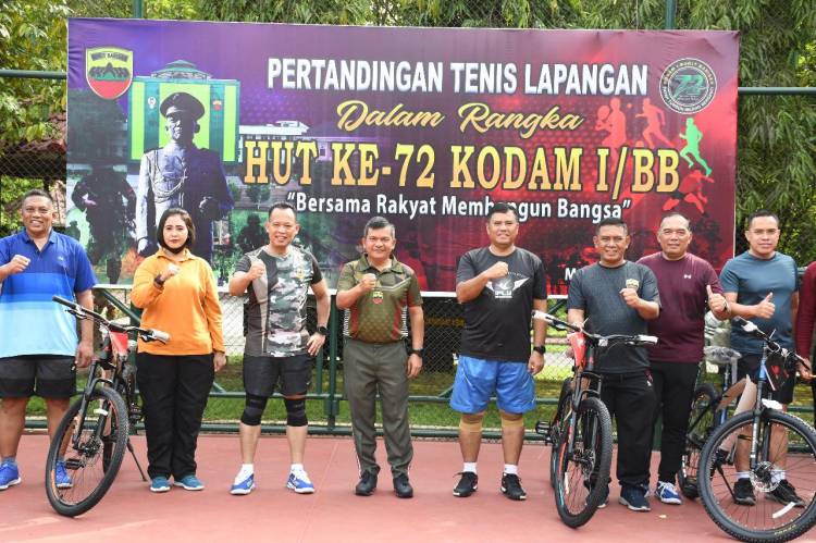 Mayjen TNI Achmad Daniel Chardin : Bangun Komunikasi antar Olahragawan Tenis melalui Fun Game Tenis Lapangan