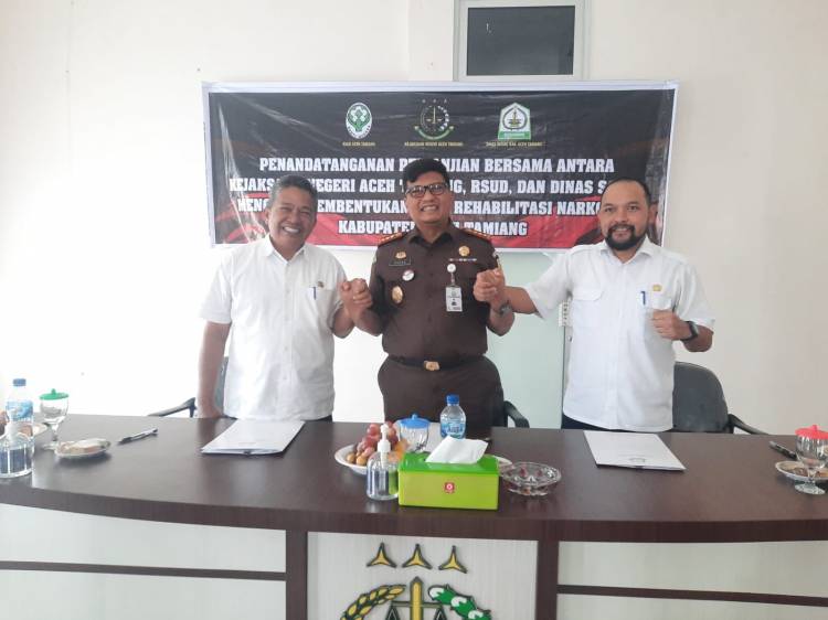 Kejari Kerjasama Bangun Rehabilitasi Narkoba Bersama RSUD dan Dinas Sosial Aceh Tamiang