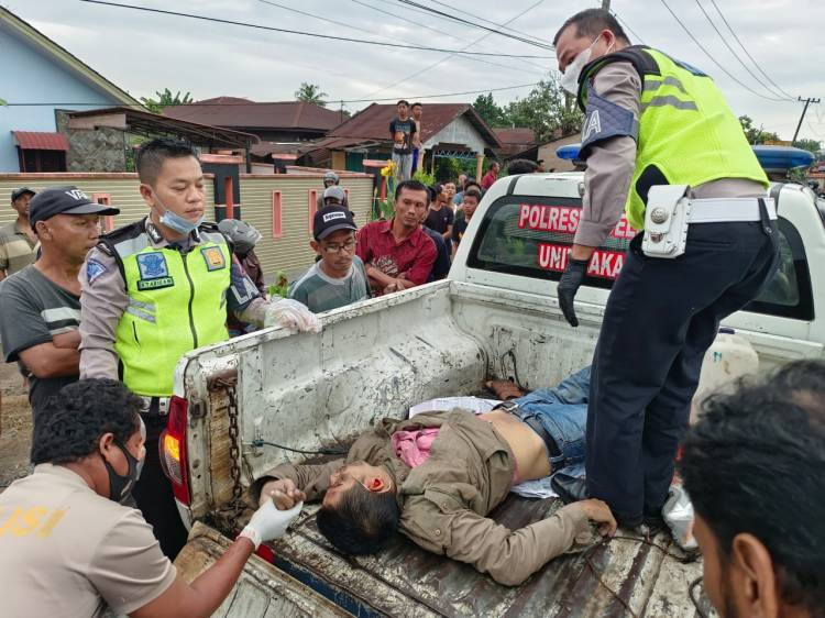 Dua Sepeda Motor Saling Tabrakan di Jalinsum Tamora, 1 Orang Tewas