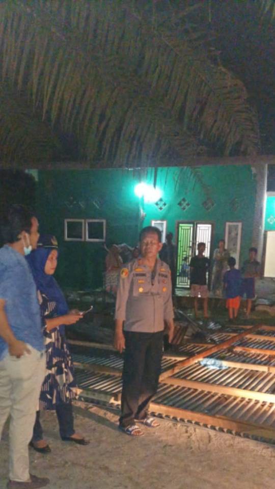 8 Rumah di Sergai Dihantam Angin Kencang, 2 Orang Luka-luka