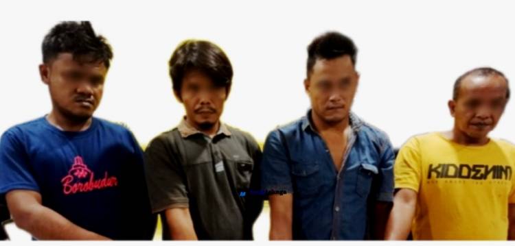 Dari Dua Lokasi Opsnal Sat.Res Narkoba Ringkus Empat Pelaku