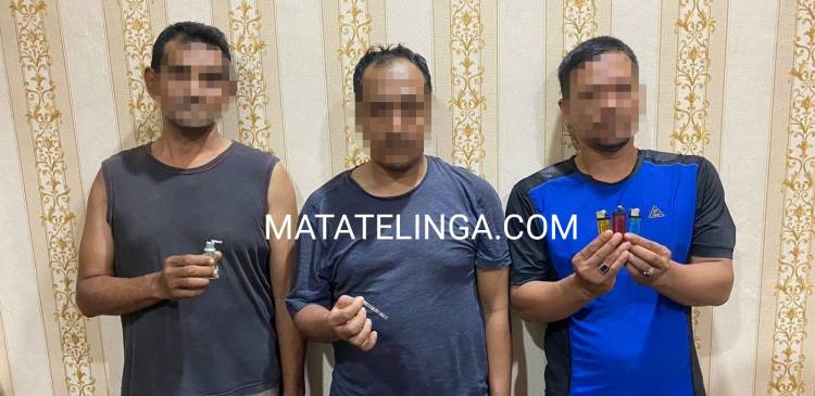 Pesta Sabu, 2 ASN dan 1 Warga Diringkus Polrestabes Medan