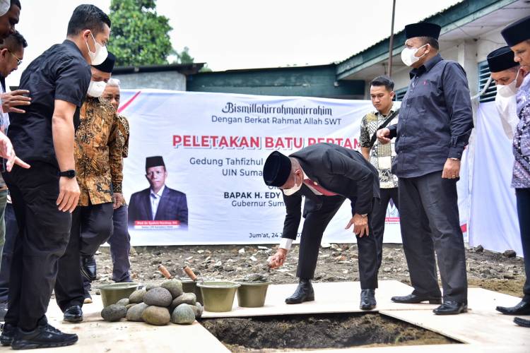 Kerja Sama Pemprov dan UIN Sumut, Edy Resmikan Pembangunan Gedung Tahfizhul Quran-Wahdatul Ulum