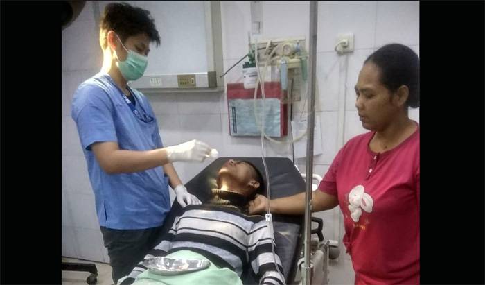 Mulut Korban Dipukul Pakai Batu, Sementara Pelaku Masih Berkeliaran dan Sering Pulang ke Rumahnya