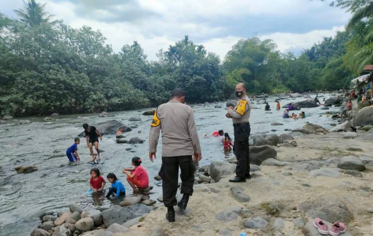 Polsek Namorambe Polresta Deli Serdang Patroli Ke Lokasi Wisata