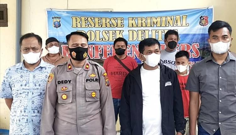 Sempat Dihajar Massa, 2 Pelaku Curanmor Diringkus Petugas Polsek Delitua