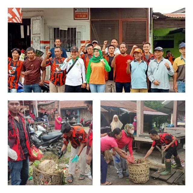Hindari Banjir dan DBD, Pemuda Pancasila Bandar Sakti Bersama Pemcam Bajenis Gotong-royong
