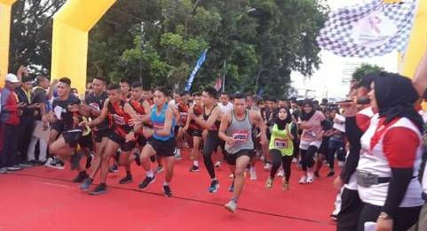 Bupati Labuhanbatu Apresiasi Kegiatan Fun Run 5k, 10k, Fun Walk dan Olahraga Bersama TNI - Polri