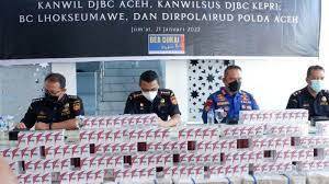 Rokok 68.020 Batang di Musnahkan Direktorat Jenderal Bea Cukai