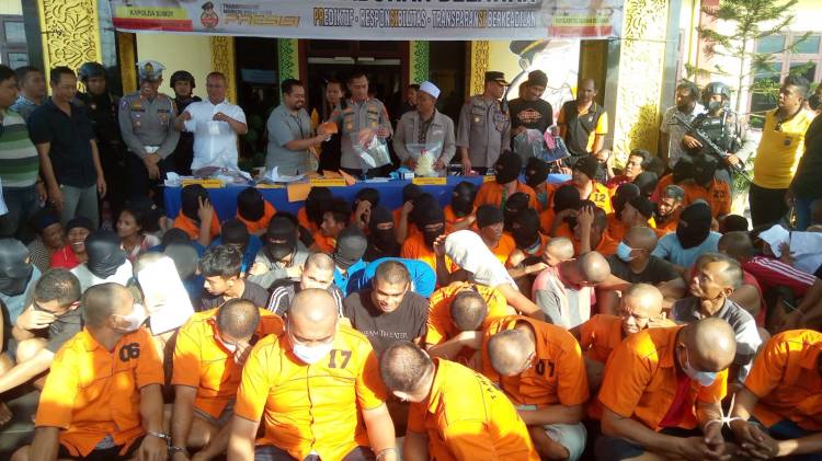 Kurun Waktu Sebulan, 48 Orang Total Seluruh Tersangka Diamankan Polres Pelabuhan Belawan