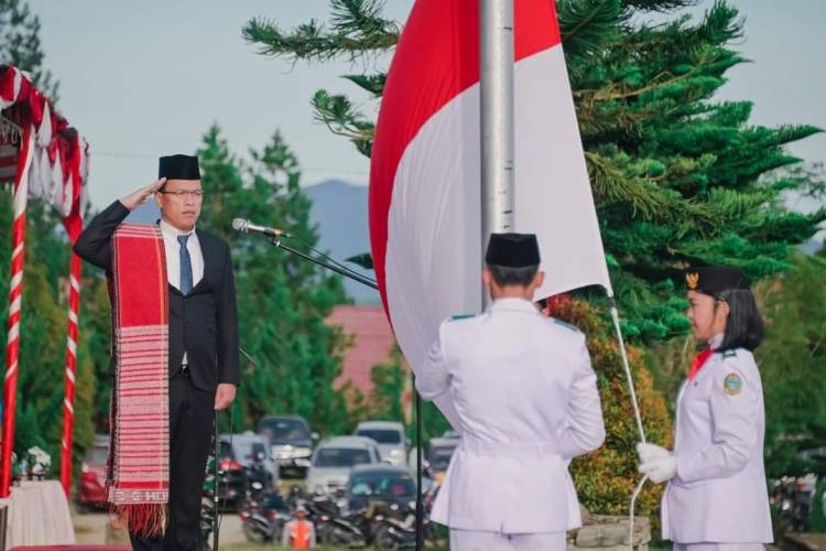 Bupati Humbahas Pimpin Upacara Peringatan Hari Lahir Pancasila Tahun 2023