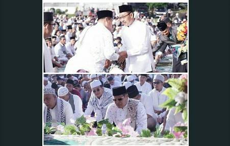 Bupati Labuhanbatu Selatan Shalat Iedul Adha di Lapangan SBBK Kotapinang