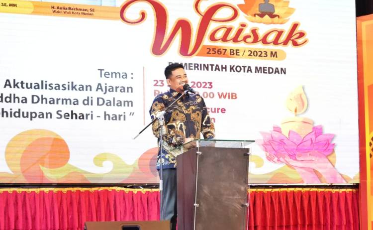 Peringatan Hari Raya Waisak Di Kota Medan Berlangsung Meriah, Wali Kota Medan Dinilai Sebagai Bapak Toleransi