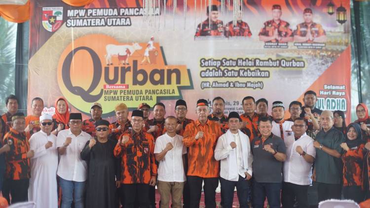 MPW Pemuda Pancasila Sumut Potong 18 Hewan Qurban,  Dibagikan Panti dan Masyarakat Kurang Mampu