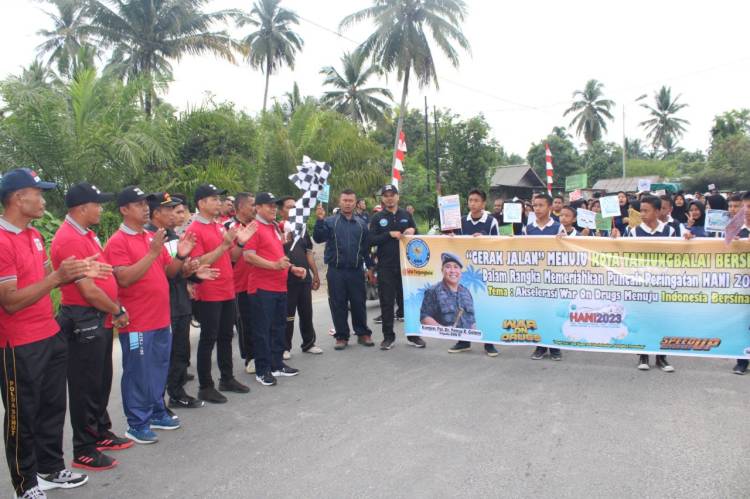 Peringati HANI,BNNK Tanjungbalai Kampeyekan Anti Narkoba Melalui Gerak Jalan Santai