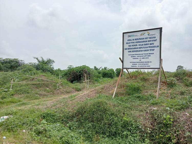 Okupasi Lahan HGU 94 Lau Barus Baru, PTPN2 Berikan Tali Asih kepada Warga