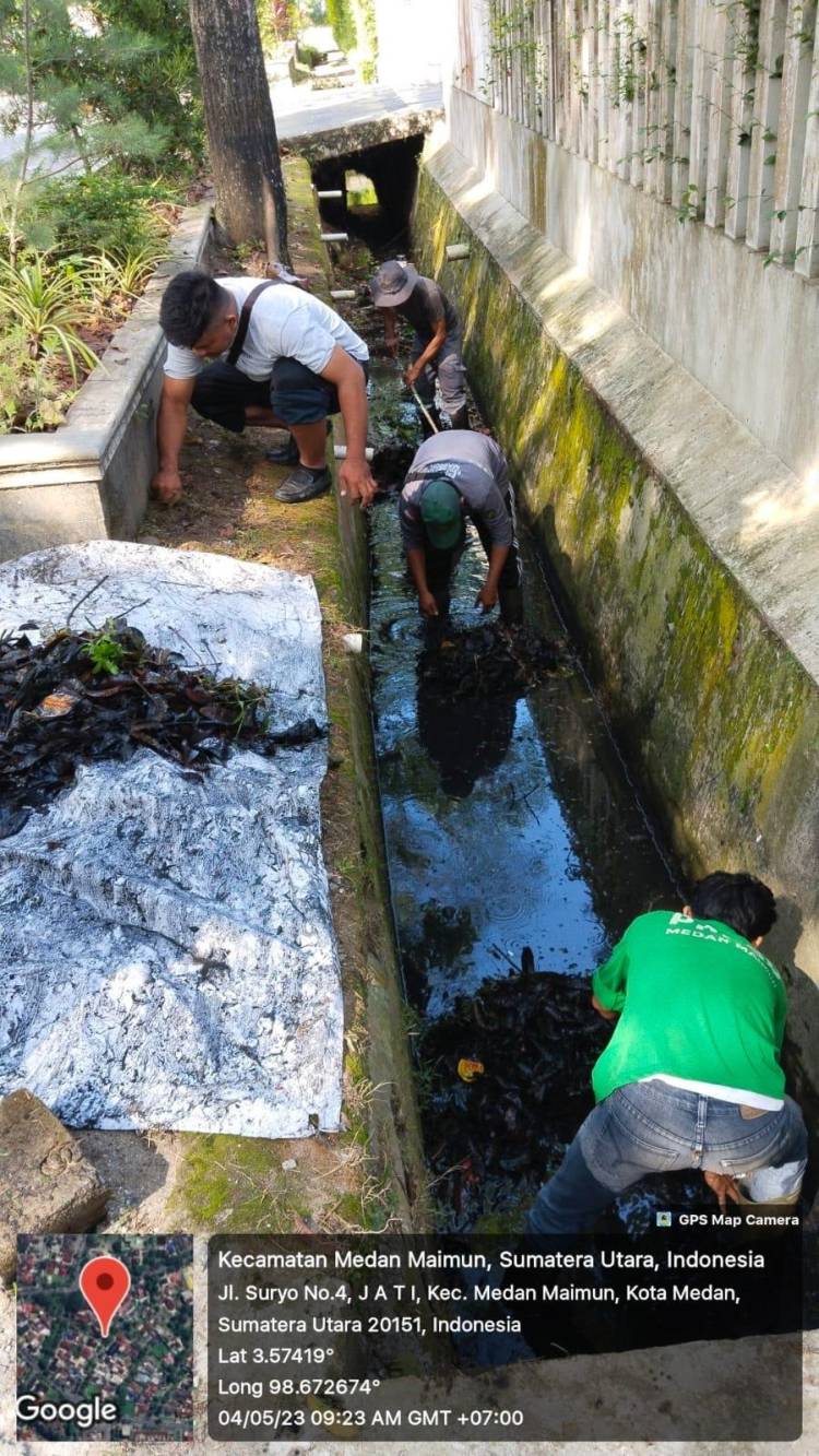 Kecamatan Medan Maimun Lakukan Upaya Atasi Banjir