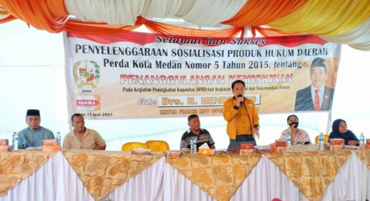 Hendra DS : Alokasikan 20 Persen PAD Pemko Medan untuk Warga Miskin