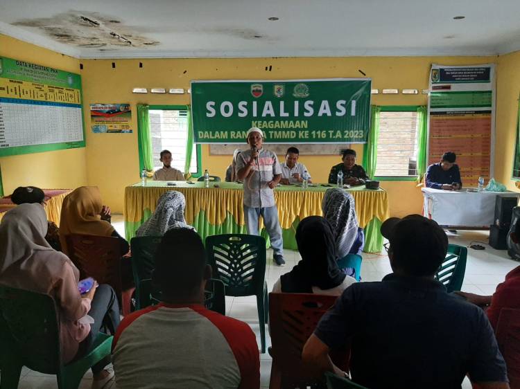 Satgas TMMD Kodim Deliserdang dan Baznas Sergai Gelar Sosialisasi Keagamaan