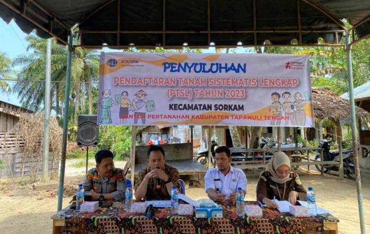 Kejari Sibolga dan Kantor Pertanahan Tapnuli Tengah Sosialisasikan TSL d Sorkam