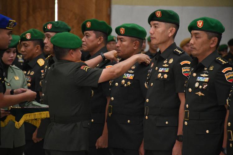 Komandan Prajurit Petarung Korem 023/KS Serah terima Jabatan