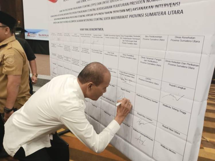 Wabup Martua Sitanggang Hadiri Forum Koordinasi PPS dan Rembuk Stunting