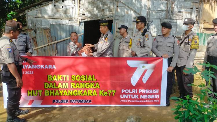Kompol Faidir Chan Salurkan Sembako Kepada Warga Kecamatan Patumbak