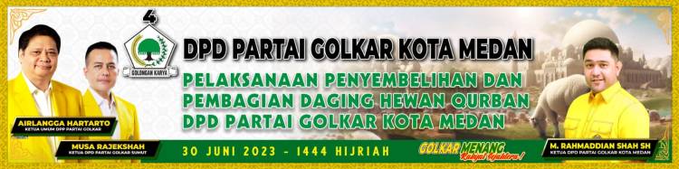 DPD Golkar Medan Siapkan 28 Ekor Lembu Untuk Di Qurbankan