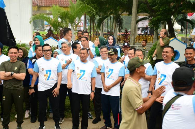 Polresta Deli Serdang dan Pemkab. Deli Serdang Gelar Olahraga Bersama