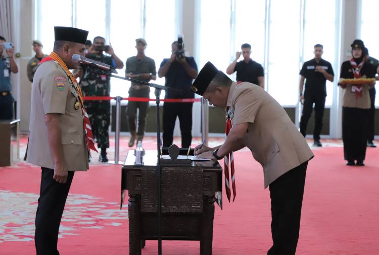 Pangdam I/BB Dilantik Sebagai Ketua Mabi Saka Pramuka Wirakartika Sumut 2019-2024