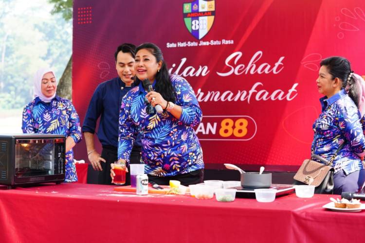 Reuni 35 Tahun Andalan 88, Istri Demo dengan Thema Masak  &ldquo;Cemilan Sehat Yang Bermanfaat&rdquo;