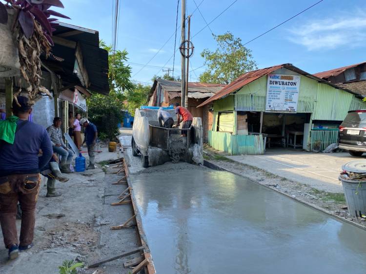 Jalan Istiqomah Gg. Rukun Dibeton Sepanjang 333,5 Meter, Warga Sampaikan Ucapan Terimakasih