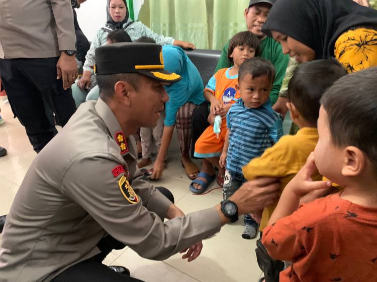 Polres Sergai Adakan Giat Pengobatan Gratis Serta Pelayanan Stunting