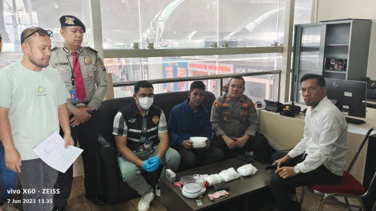 Kedapatan Bawa 2 KG Sabu M. Arif Ditangkap di Bandara KNIA