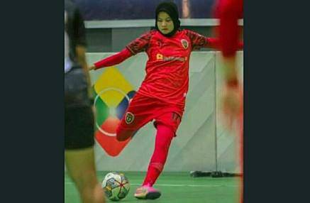 Nurul Hasibuan, Putri Labuhanbatu Perkuat Tim Muara Enim - Sumatera Selatan Di Turnamen Profesional Futsal League