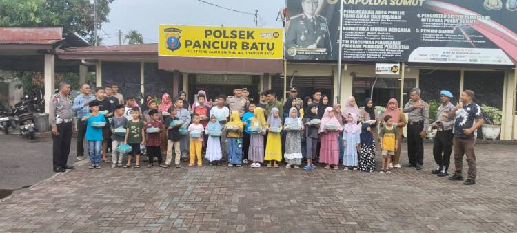 Polsek Pancurbatu Peduli Anak Yatim