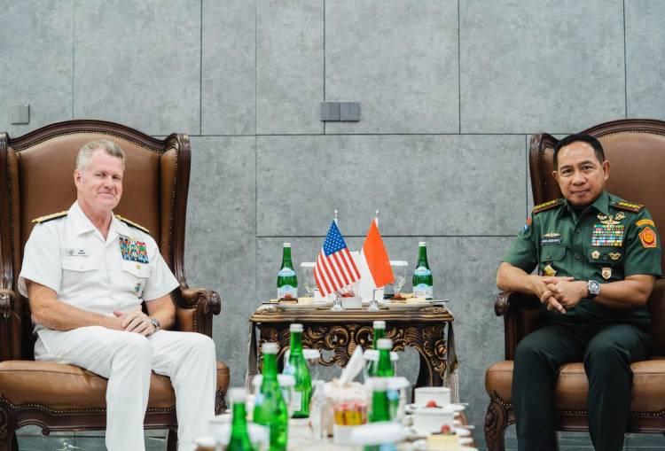 Panglima TNI Terima CC Panglima US Indo-Pacom Bahas Kerja Sama Militer