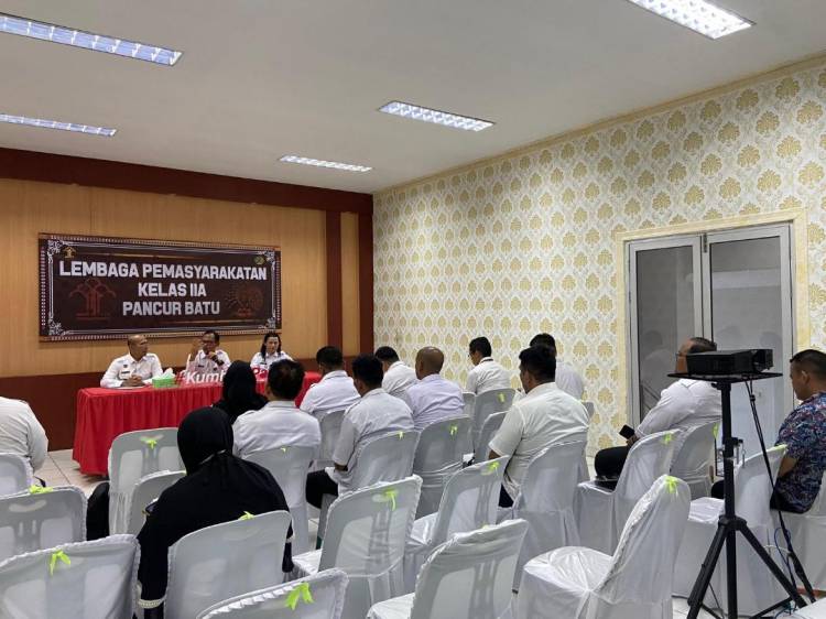Plt Kalapas Pancur Batu Terima Kunjungan Direktorat Pelayanan Komunikasi Hak Asasi Manusia