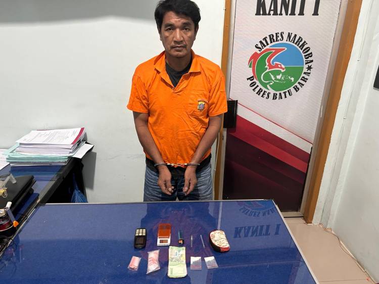 Polres Batubara Gerebek Pengedar Sabu Simpang Gambus saat Transaksi